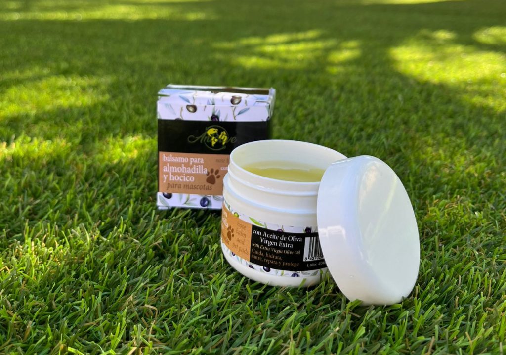 Bálsamo nariz y patas para perro con aceite de oliva